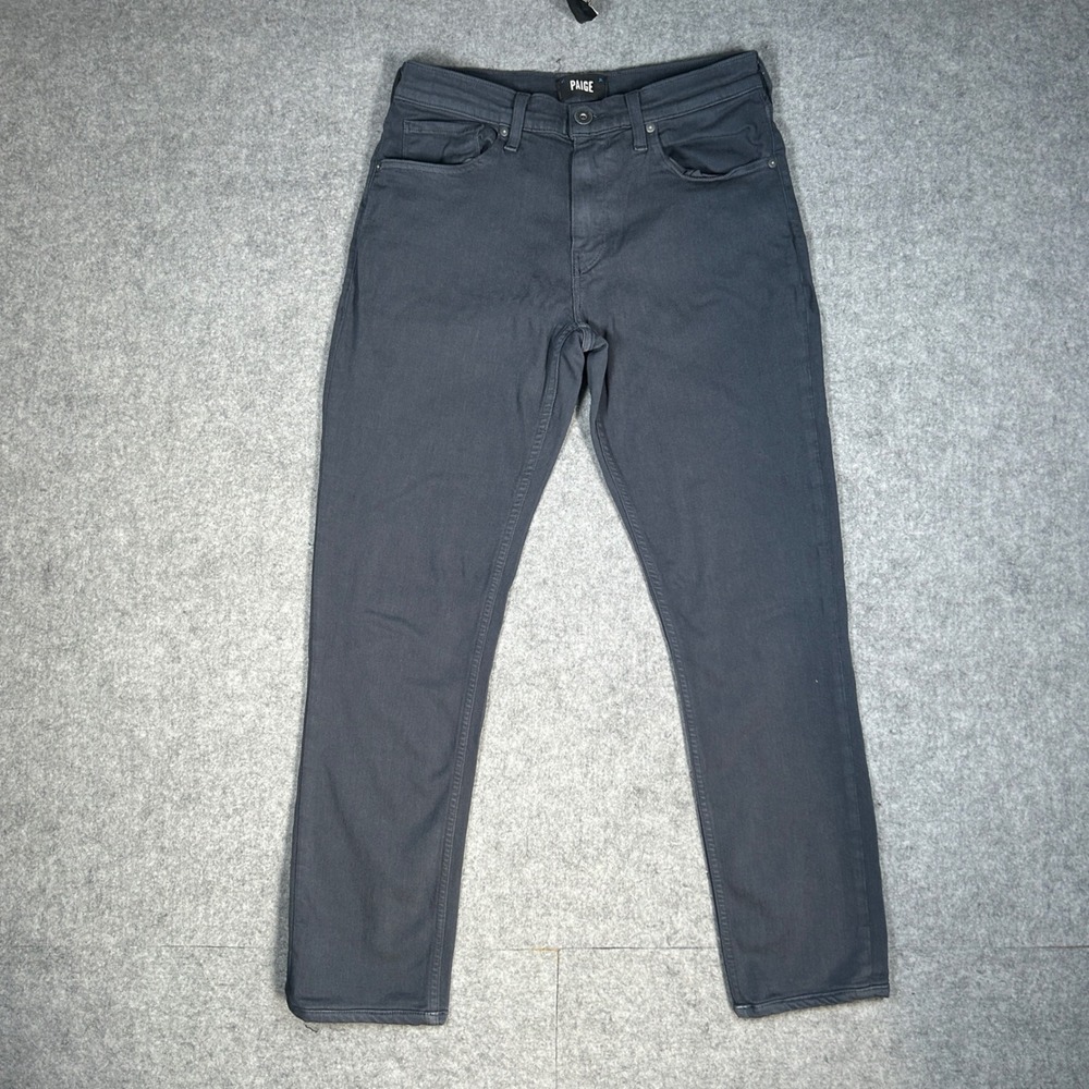 PAIGE Denim jeans Mens 32 Grey Lennox Slim Fit Jeans Transcend Soft Stretch
